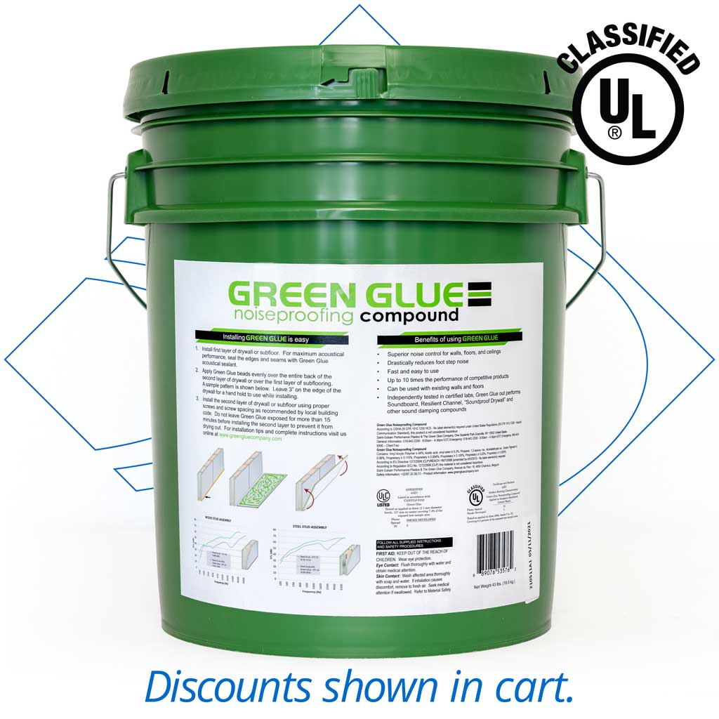 Green Glue Noiseproofing and Dampening Compound (2 tubes)